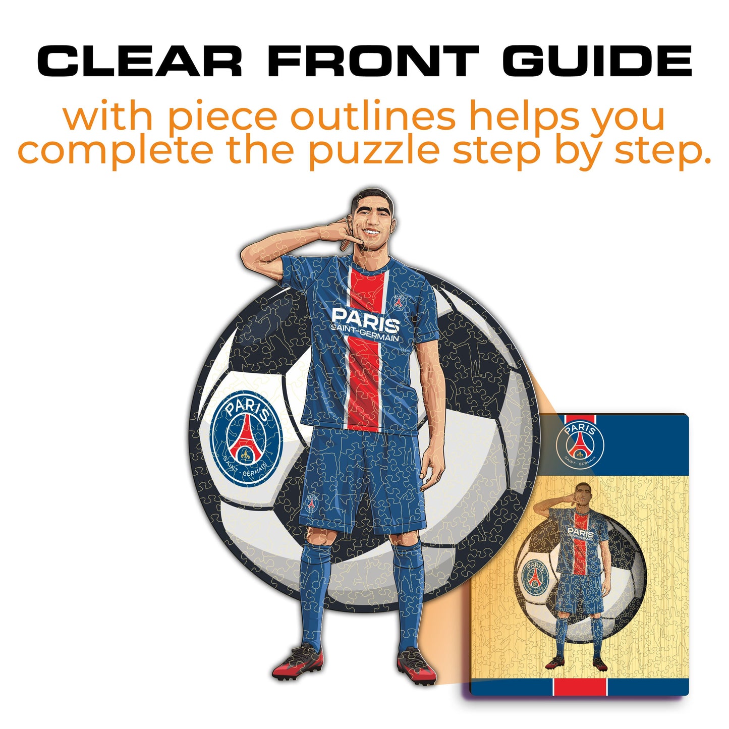 Achraf Hakimi - Wooden Puzzle