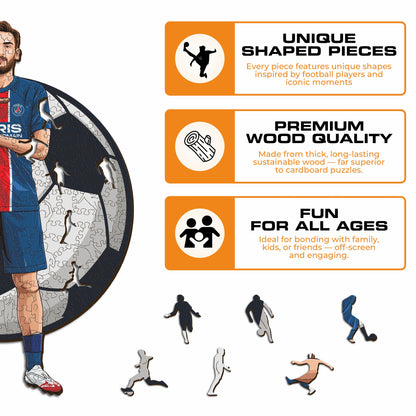 Khvicha Kvaratskhelia - Wooden Puzzle