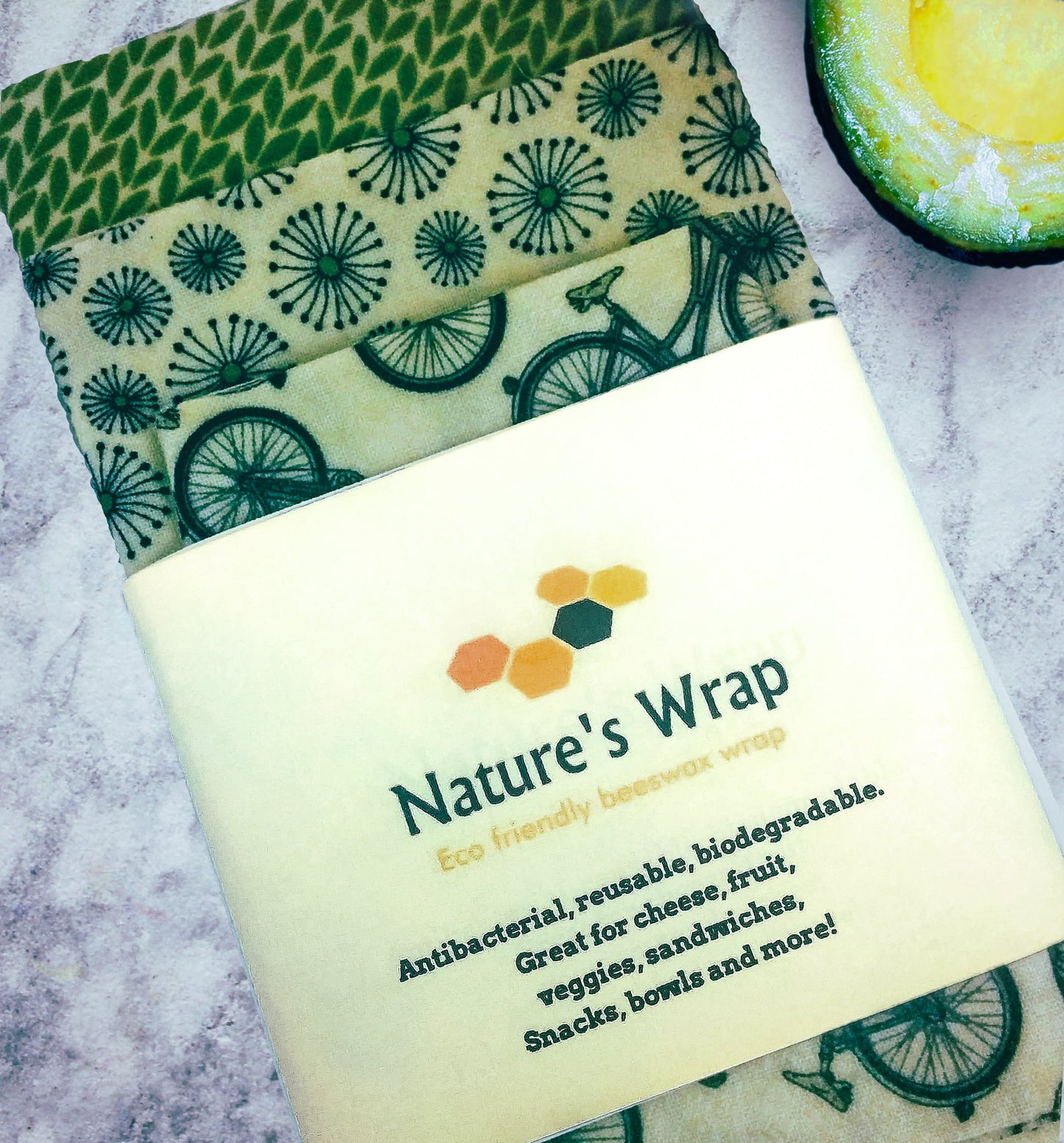 Beeswax Wrap - Spring Bike set/3