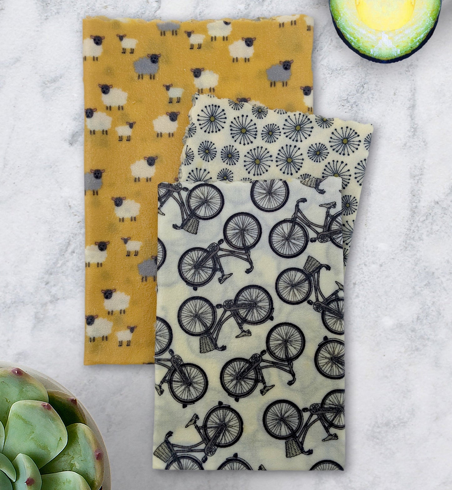 Beeswax Wrap - Spring Lamb set/3