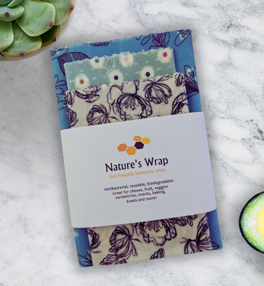 Beeswax Wraps Countryside Floral Set/3