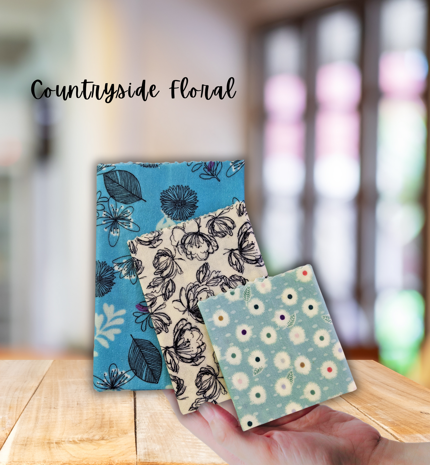 Beeswax Wraps Countryside Floral Set/3